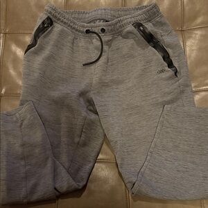 Gray Sweatpants with Black Accents